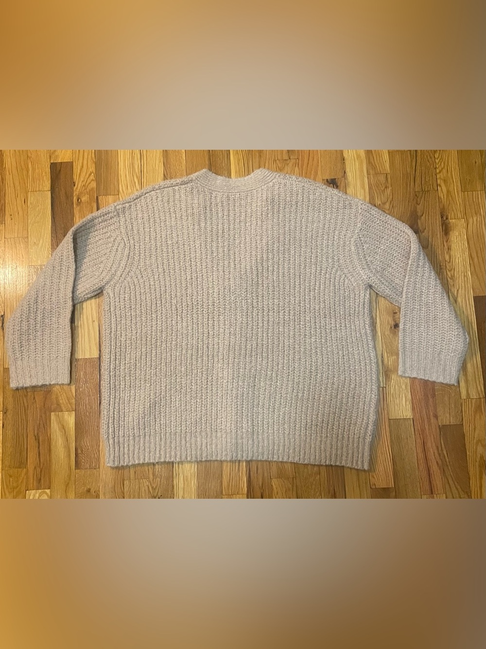 Jenni Kayne Original Cocoon Cardigan Taupe Alpaca Blend Oversized Sweater S - Picture 5 of 6